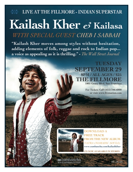 Kailash Kher 8x11 Flyer